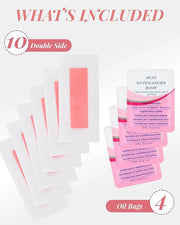 20PCS Facial Wax Strips for Hair Removal, Facial Hair Removal for Women, Waxing Kit for Women's Face, Bikini, Chest, Body,...