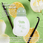 natura - Mamãe e Bebê Deluxe Gift Set - Baby Moisturizer, Cologne & Liquid Soap - 100% Vegan - Natural Origin - All Skin T...