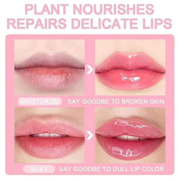 evpct 3Pcs Mini Clear Color Changing PH Tinted Lip Gloss Set for Women Girls 10-12 Pink Mood Lip Oil Gloss Balm Tint Stain...