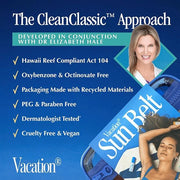 VACATION Sun Belt Sampler Kit, SPF 30-50 Sunscreen Pack, Includes Classic Lotion, Super Spritz Face Mist, Baby Oil, After ...