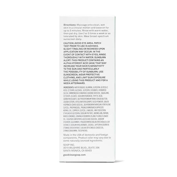 good.clean.goop beauty The Fruit Facial Exfoliating Scrub | good.clean.goop