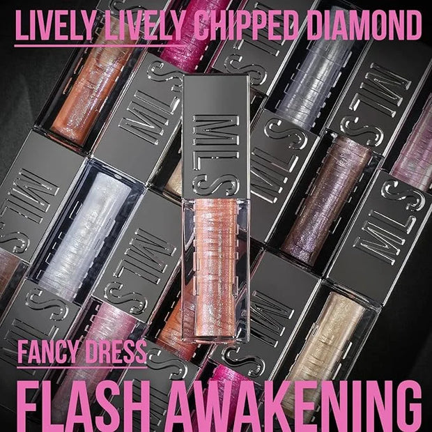 3 PCS Glitter Lip Gloss Set, Hydrating Nourishing Sparkling Plumping Lip Oil, Long Lasting Glossy Lip Balm Lip Care, Trans...