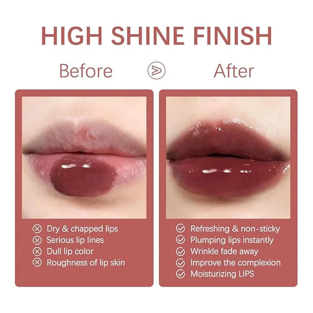 Butter Gloss Lip Gloss Set,Moisturizing Nourishing Hydrating Lip Glaze,Glass Lip Lipstick,Non-Sticky Lip Gloss,Lip Plumpin...