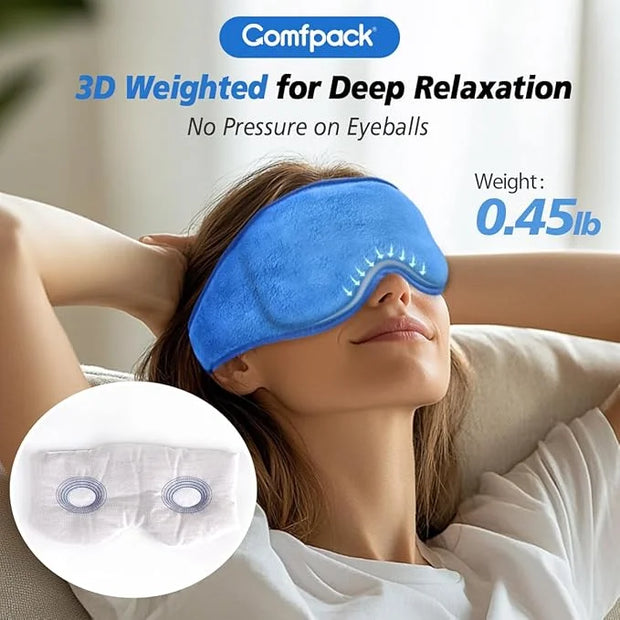 Eye Mask for Dry Eyes, Microwave Warm Compress for Eyes with Washable Cover, Remove Styes, Chalazion Therapy Heating Pad H...