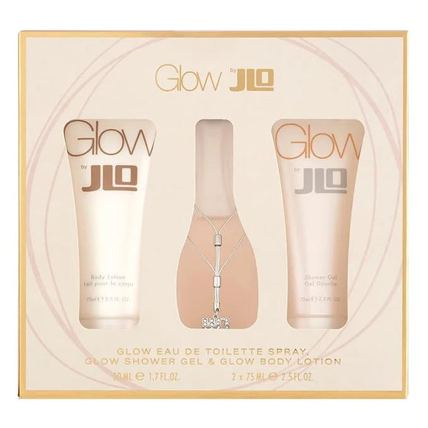 Jennifer Lopez Glow Gift Set - Eau De Toilette 50ml & Shower Gel, Body Lotion 75ml Each - Product Image