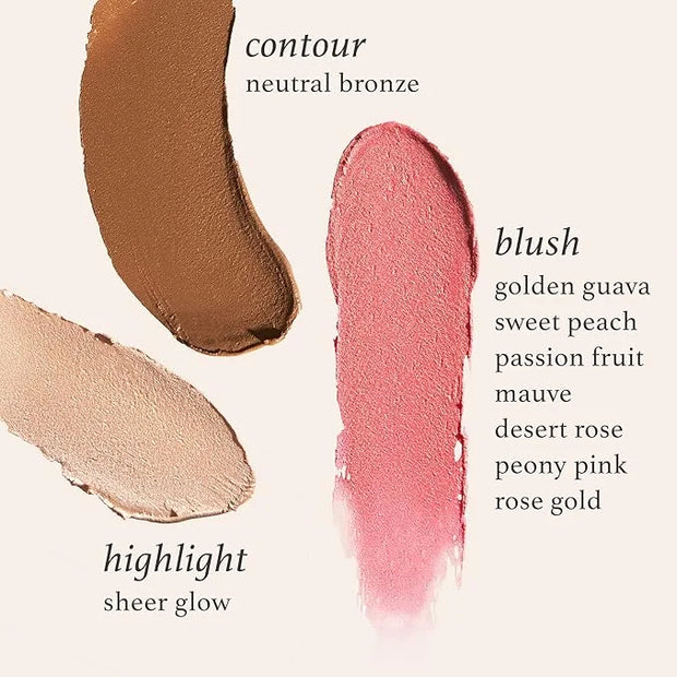 Julep Skip The Brush Cream to Powder Blush Stick - Passion Fruit - Blendable and Buildable Color - 2-in-1 Blush and Lip Ma...