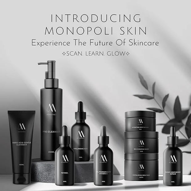 Monopoli Skin Care Set | Complete Routine: 9-Piece Face Care Set for Women & Teens for Anti-Aging, Hydration & Acne Contro...