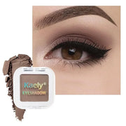 Buildable Matte Eyeshadow Makeup Palette Single - Light Cocca Shades | Creamy Pressed Powder for Easy Blending | Mini Trav...