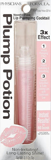 Physicians Formula Plump Potion™ Needle-Free Lip Plumping Cocktail Lip Gloss, Pink Crystal Potion, Hypoallergenic, Fragran...