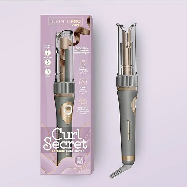 INFINITIPRO BY CONAIR Curl Secret Automatic Curling Iron - 3/4-inch Barrel - Hair Curler for All Hair Types and Lengths - ...