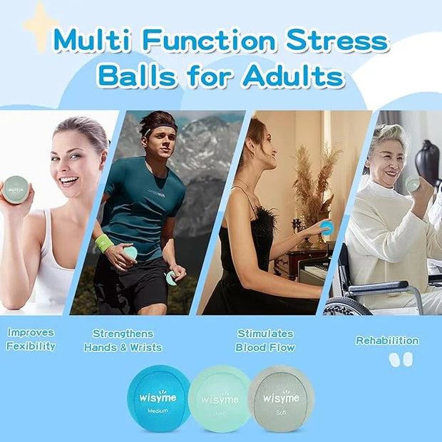 3Pack Stress Balls for Adults & 1Pack Twist - Product Image