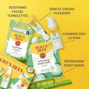 Burt's Bees Gentle Skin Care To-Go Set, Includes Cleanser, Towelettes, Lotion and Sheet Mask, Travel Size Facial Skin Care...