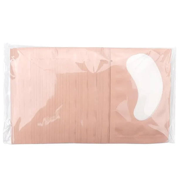 100 Pairs Hydrogel Under Eye Gel Patches Lint Free Eye Lash Pads Eyelash Extension Tool Mask Eyepads (#2-Pink) - Product I...