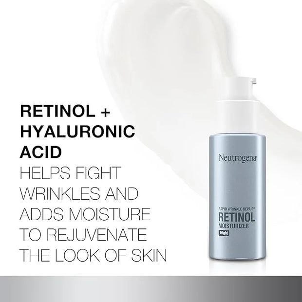 Neutrogena Retinol Face Moisturizer Cream, Rapid Wrinkle Repair, Anti-Wrinkle Night Moisturizer Cream, Anti-Wrinkle Face &...