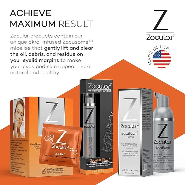 Zocufill Elixir Eye Gel and Face Serum - Eye Bags Treatment for Women and Men - Reduce the Appearance of Dark Circles, Puf...