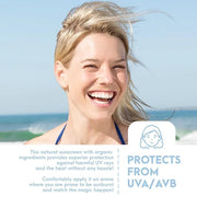 SPF30 Broad Spectrum Natural Sunscreen, Soothing and Hydrating Mineral Sunscreen, Vegan, Paraben-Free Sunblock, Water-Resi...