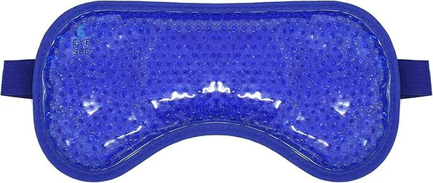 Eye See Plush Gel Eye Mask for Puffy Eyes, Blue - Cold Eye mask to Treat Dark Circles, Sinuses, Dry Eyes, and for Allergy ...
