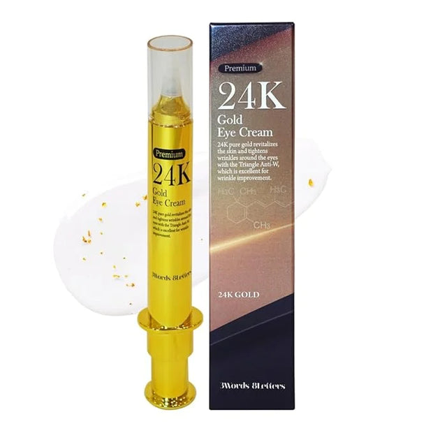 Premium 24K Gold Eye Cream 0.67 fl oz | Eye serum for wrinkle repair and skin tone evening | Korean Skin Care | k-beauty |...