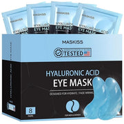 Under Eye Patches (8 Pairs), Hyaluronic Acid Eye Masks for Dark Circles Puffy Eyes Undereye Bags, Collagen Eye Patches for...