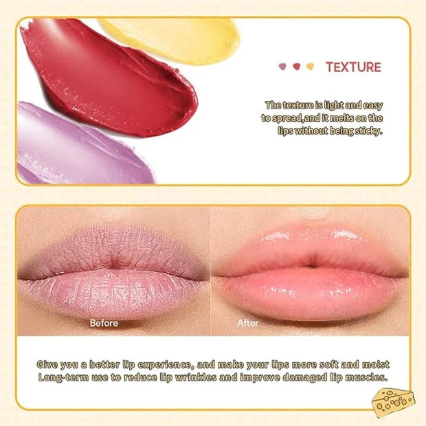 AKARY Cheese Shaped Tinted Lip Balm, 0.28oz
