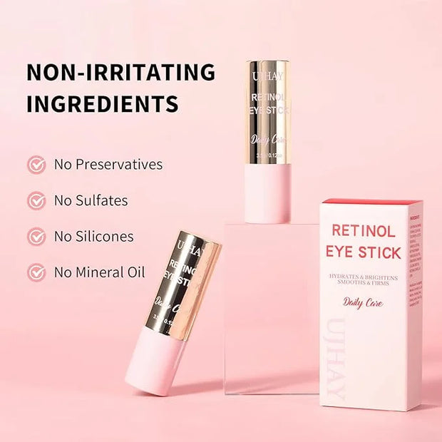 Retinol Eye Stick, Anti-Aging Eye Cream for Wrinkles, Dark Circles, Puffiness & Bags Under Eyes, All-in-one Multi Eye Balm...