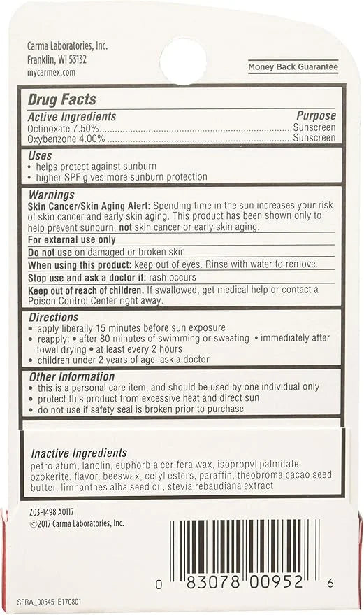 Carmex Lip Balm Stick, Strawberry, 3