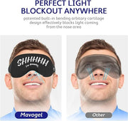 Mavogel Cotton Sleep Mask - Sleep Eye Mask for Women Men, Light Blocking Night Eyemask, Super Soft and Comfortable Eye Cov...