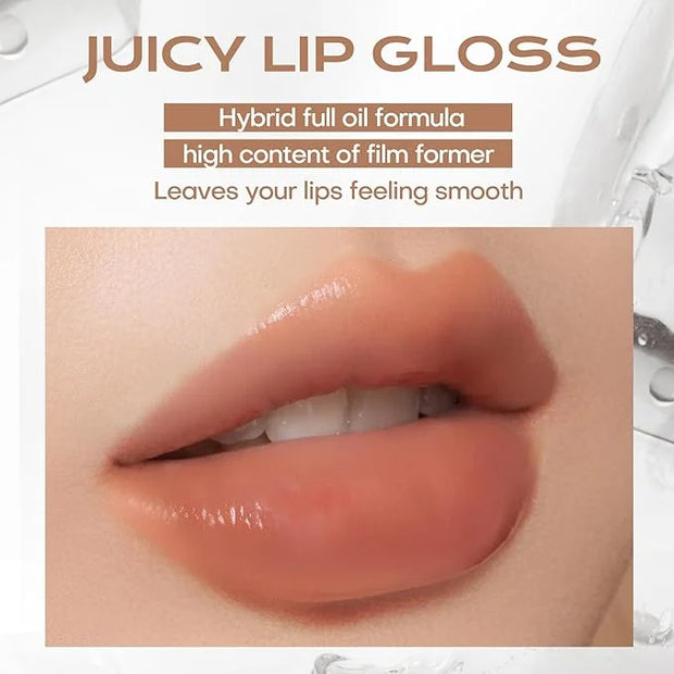 Mistine Lip Gloss Lip Oil Lip Plumber Non-sticky Tinted Lip Gloss for Women Infused with 1% Peptide Finish Lip Tint Hydrat...