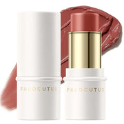 2Pcs Cream Blush Makeup Stick,Monochromatic Multi-Stick Face Blush for Cheek,Lip and Eye,Matte and Dewy Finish for Long We...