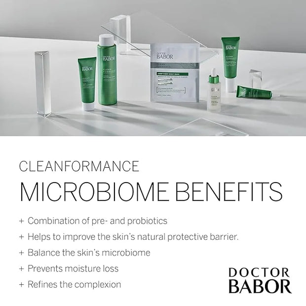 BABOR DOCTOR Cleanformance Pre & Probiotic Moisture Glow Routine Set, Moisture Glow Cream & Serum, Moisturizing Face Cream...