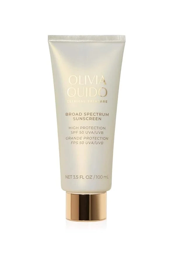 OLIVIA QUIDO Clinical Skincare Broad Spectrum Sunscreen SPF 50 with Lilac Stem Cell | Anti-Aging Skin Protection From UVA ...