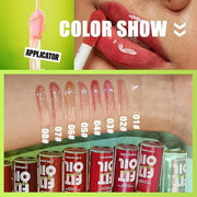 Hydrating Lip Oil, Big Brush Head Lip Glaze Shiny Transparent Lip Glow Oil, Nourishing & Non-sticky Long Lasting Fresh Cle...