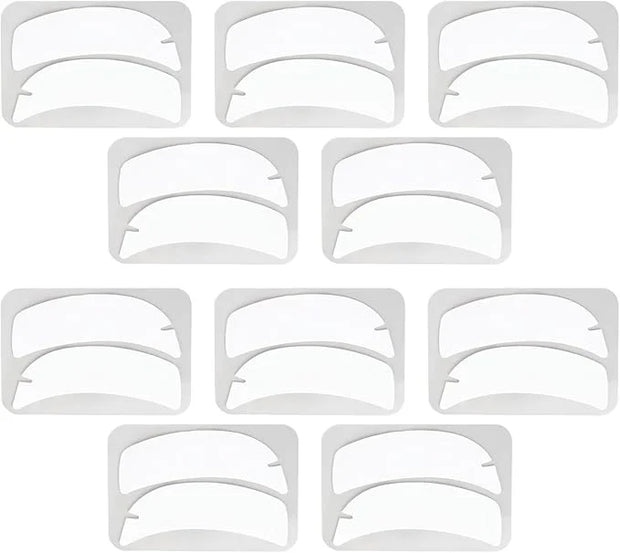 10 Pairs Reusable Silicone Under Eye Gel Pads for Eyelash Extensions, Flexible Notch Design Eyelash Extension Patches for ...