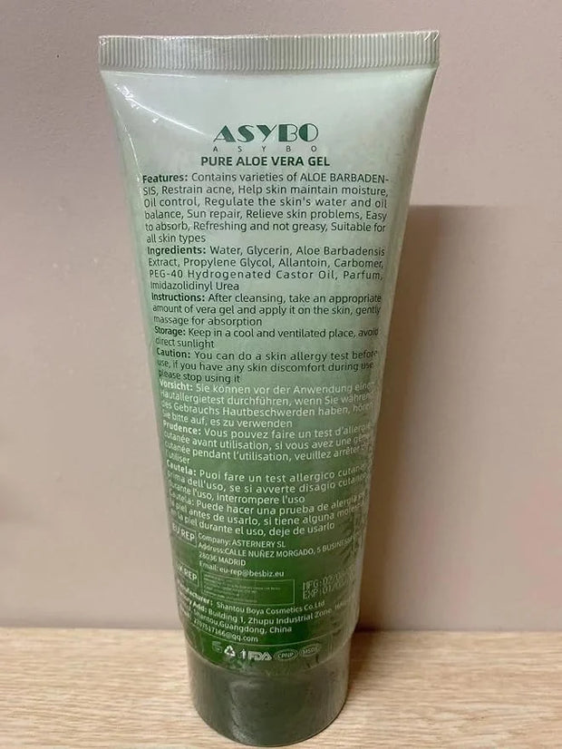 200x2 ML Aloe Vera Gel – 99% Organic Pure Aloe Vera Hydrating Face & Body Moisturizer, Natural Aloe Cream for Dry Skin, Su...