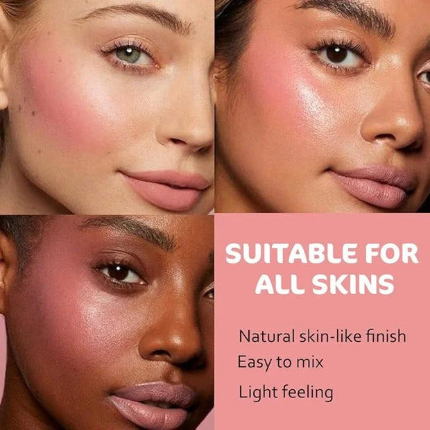 Cream to Powder Blush Stick, High Impact Color, Moisturizing Face Makeup (01#, 1 Count (Pack of 1)) - Product Image