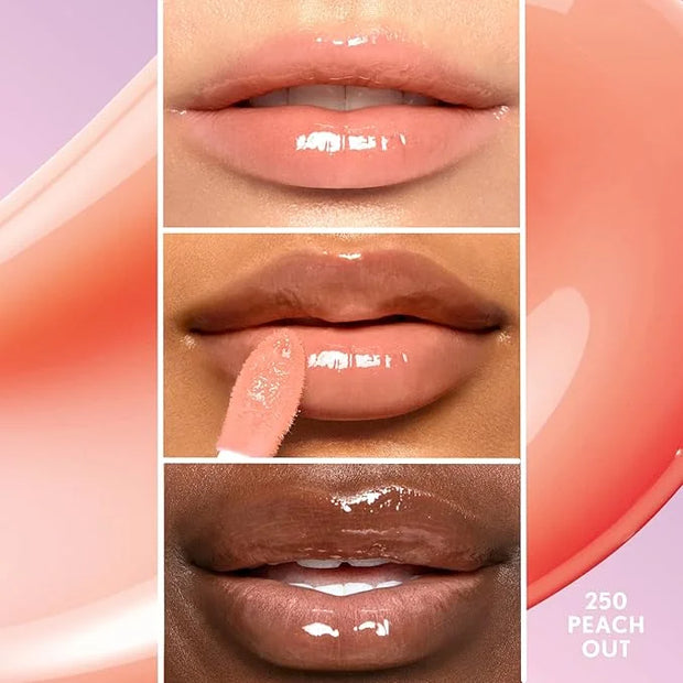 COVERGIRL Clean Fresh Yummy Gloss – Lip Gloss, Sheer, Natural Scents, Vegan Formula - Peach Out! - Product Image