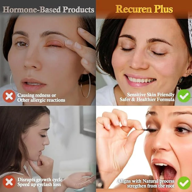 Premium Eyelash Growth Serum: Advanced Vegan Formula for Longer Thicker Lashes (Champagne Gold) - Product Image