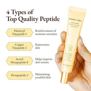 Honey Bee Collagen Fine Line Firming Eye Cream for Puffiness and Bags Under Eyes w/Vitamin C, 4 Peptides & Niacinamide | B...