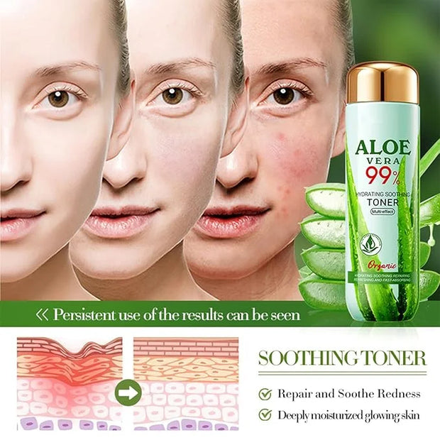 Aloe Vera Skin Care Set, Organic Aloe Vera Moisturiser Skincare Set, Aloe Vera Skin Care Routine Kit For Women Hydraing & ...