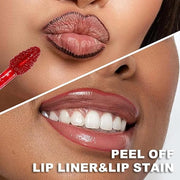 Peel Off Lip Tint, Wipe-On Colour Liquid Lipsticks, Tattoo Lip Glaze, Matte High Pigment Long Wear Waterproof Lip Contour ...