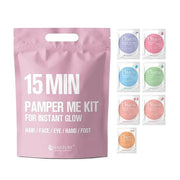 15 Min Pamper Me and Groom Me Kit (12pc): Home Spa Gift set with Korean Face Mask Essentials for Men and Women - Product I...