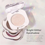 KYDA Single Glitter Eyeshadow, Pale Champagne Sheer Glow Eyeshadow, Ultra-fine Lightweight Powder, Multiuse Blendable Form...