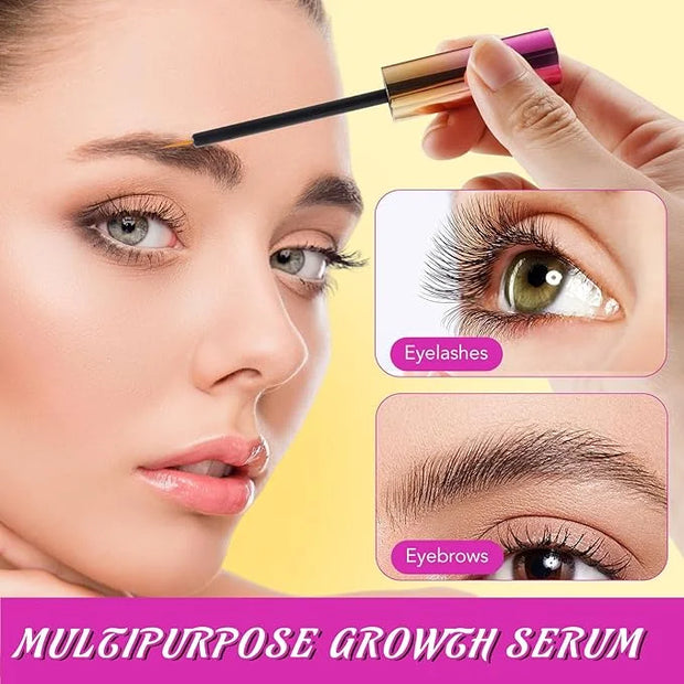 Organic Castor Oil Fuller & Longer Looking Eyelashes, Nourishing & Conditioning Formula, Eyelash Serum To Grow Lashes, Las...