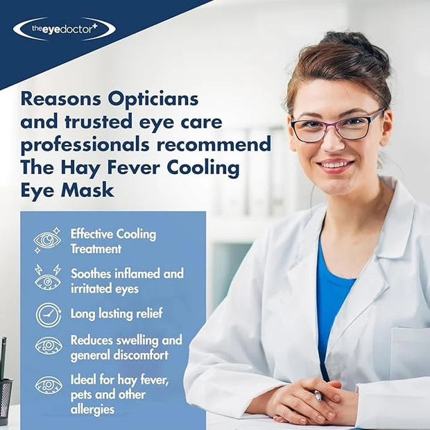 The Eye Doctor Allergy - Cold Eye Compress for Allergy & Hayfever Symptoms, Inflammation, Puffy Eyes, Headaches and Migrai...