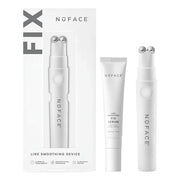 NuFACE FIX Line Smoothing Starter Kit - FDA Cleared Microcurrent Device + Serum Activator for On-The-Go Treatment of Foreh...
