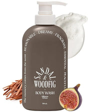 ODID Milk in Cera Perfume Body Wash - Korean Moisturizing Body Cleanser for All Skin Types - Cozy Wood & Fig Scent- with M...