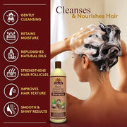 Okay Black Jamaican Castor Oil Shampoo - Jamaican Castor Shampoo for Hair Growth, Natural Moisturizing Shampoo to Strength...