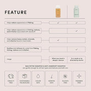 OUAI Detox Shampoo (10 fl oz) & Anti-Dandruff Deluxe Size (1 fl oz) Bundle - Soothing, Clarifying Shampoo Set for Dry, Fla...