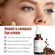 Two Pack Caffeine Solution 5% + EGCG, Depuffing Eye Serum for Dark Circles and Tired Eyes with Honey Hand Cream Bundle - P...