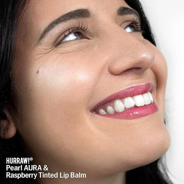 Hurraw! Raspberry Tinted Lip Balm, 2 Palm